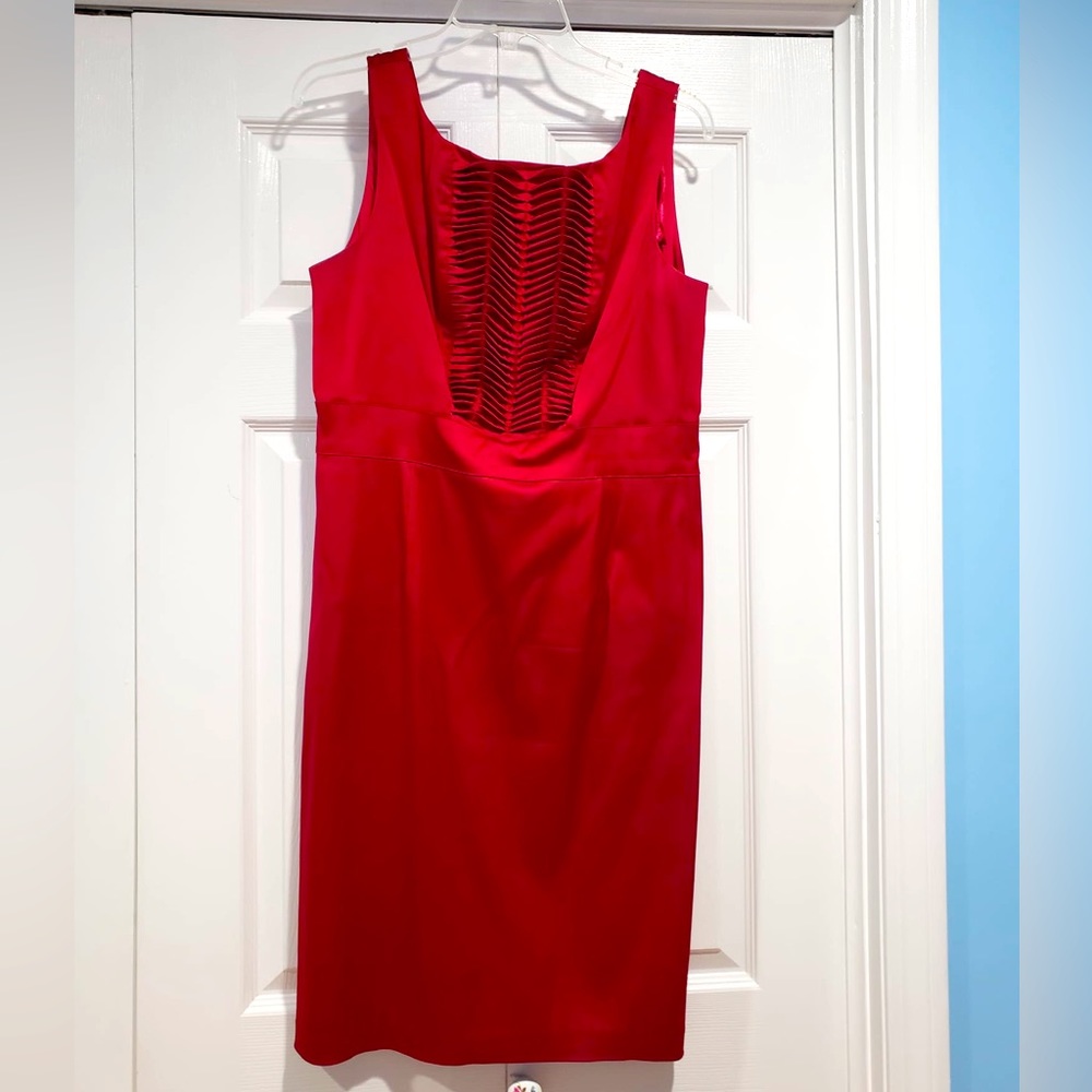 Donna Ricco Red Sleeveless Dress